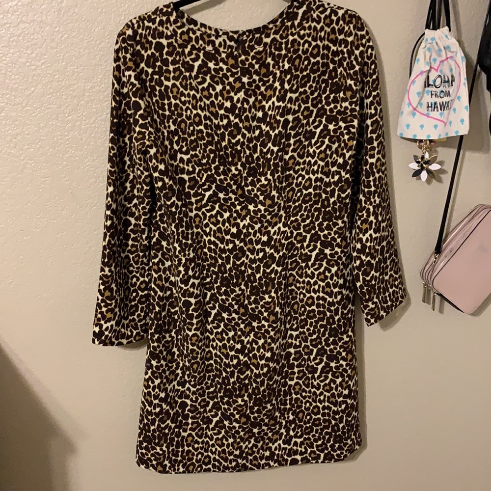 J crew cheetah dress Size 4 - Picture 3 of 6